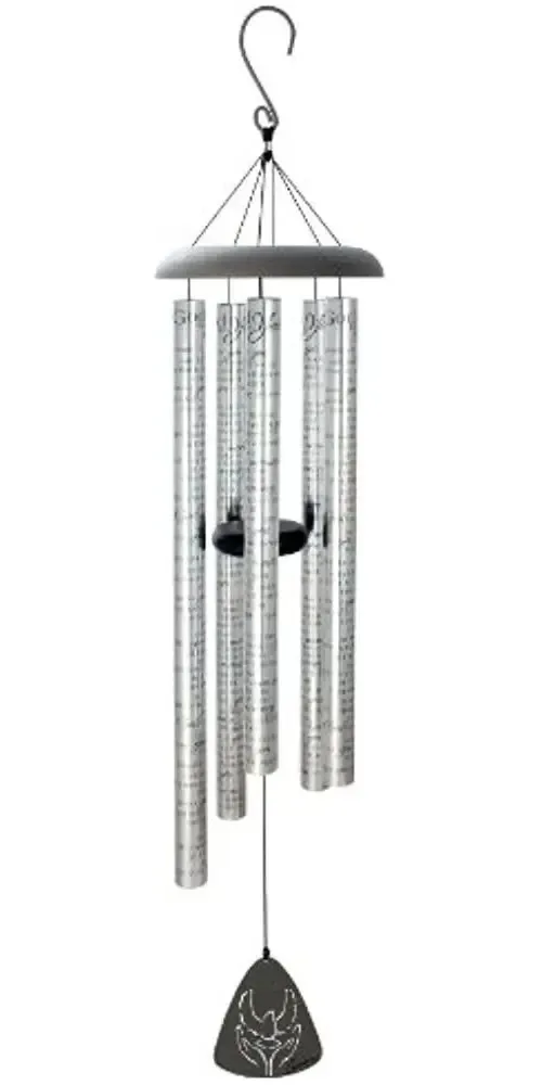 Carrilhão de vento de metal Carson Casa Accents Sonnets de 44 polegadas