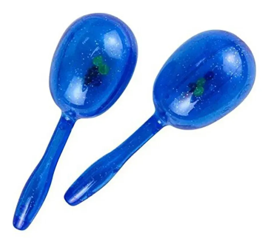 Glitter Maracas de 5 polegadas, 12 conjuntos por pedido