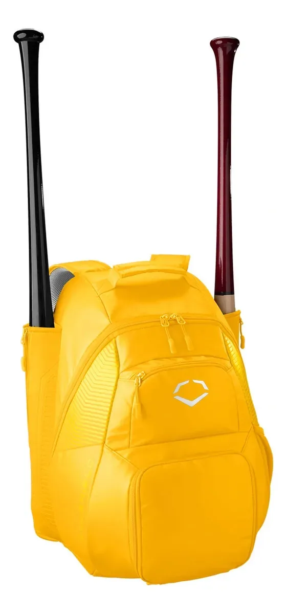 Mochila Baseball Softball Evoshield Tone Set Wb5730 para adultos, cor amarela, design de tecido liso