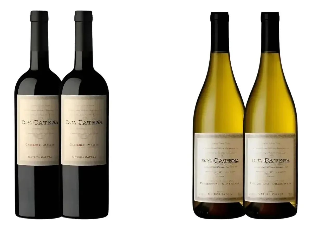 Kit 4 Vinhos Dv Catena Cabernet Malbec E Chardonnay 750ml