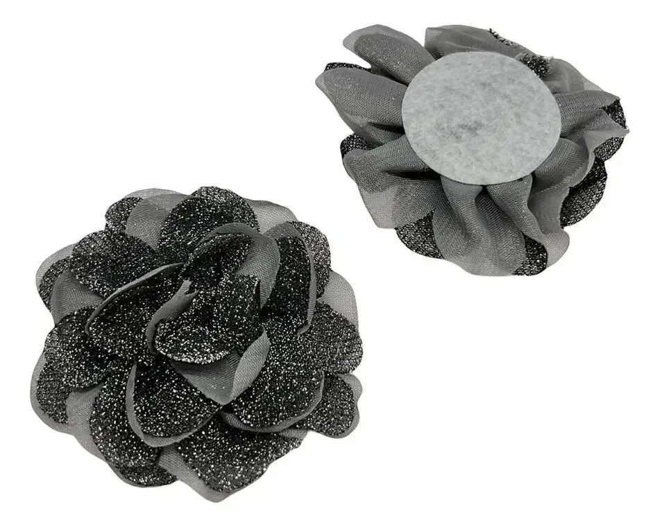 Aplique Flor De Tecido Poliester P/ Artesanato 10 Pcs Lfh Cor cor06