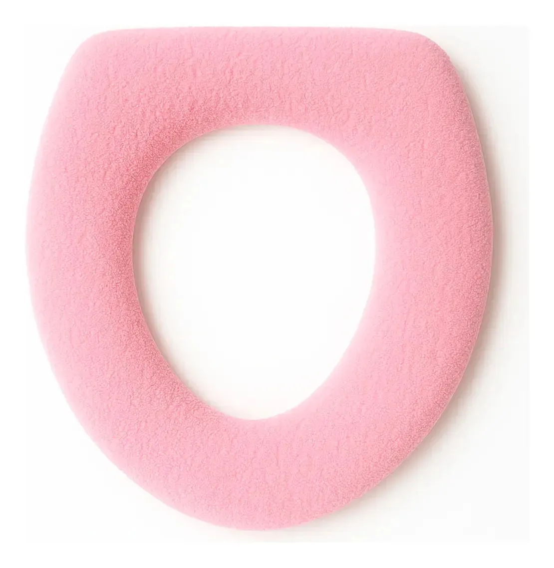 Capa Felpuda Pra Vaso Sanitário Lavável Quente Aconchegante Cor Rosa pastel