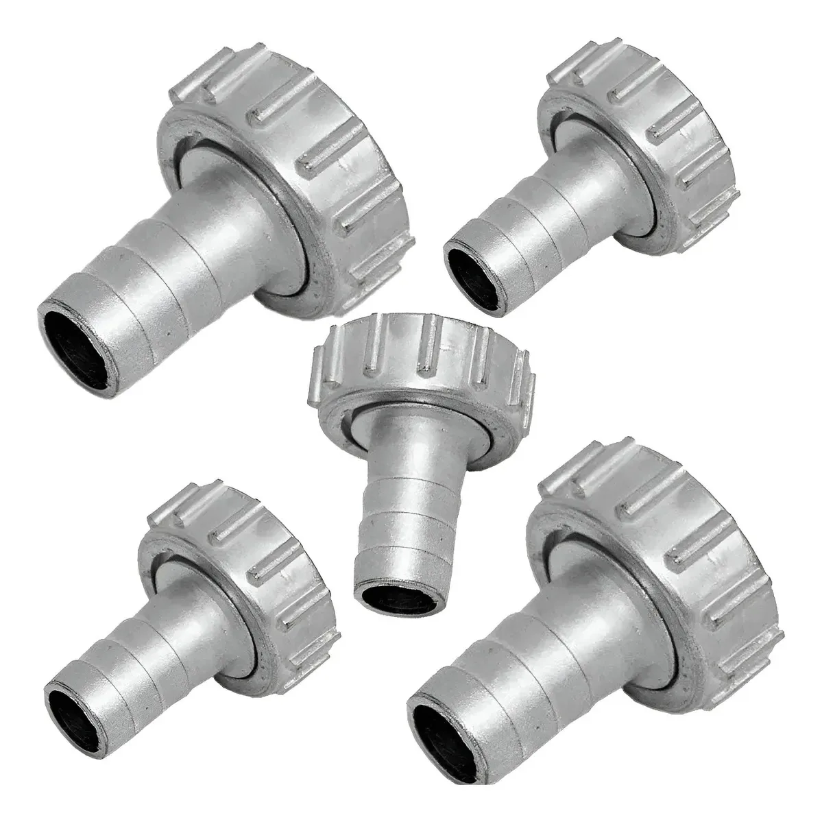 Kit de 5 Adaptadores para Torneira em Metal Macho 3/4" x 1/2"