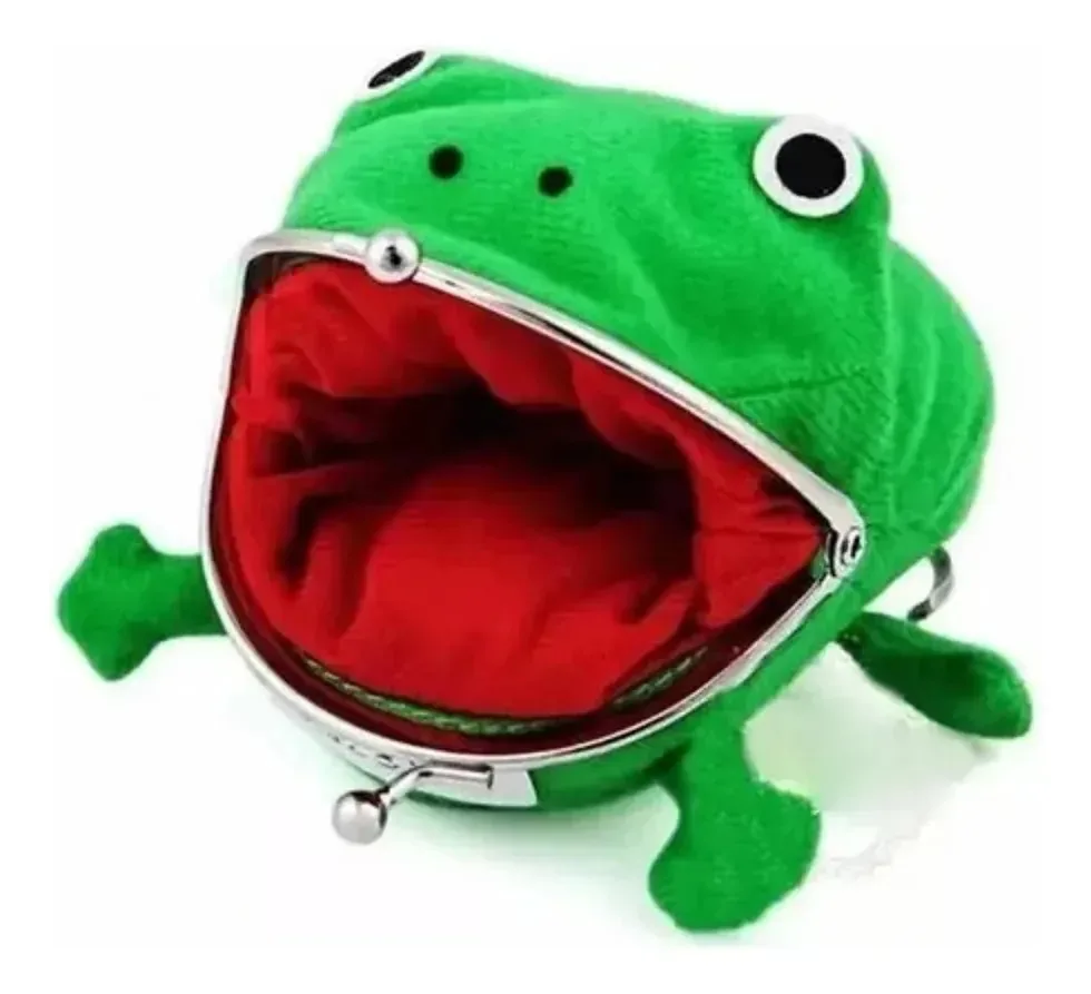 Naruto - Bolsa de sapo, carteira de pelúcia, sapo, carteira de cosplay verde