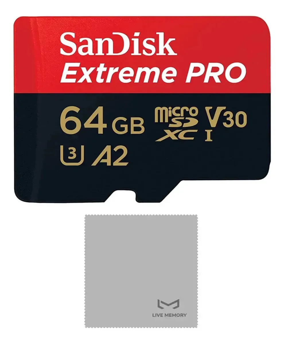 Cartão de memória Sandisk Extreme Pro Microsd 64gb