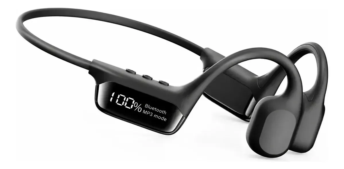 Fone Natação Condução Óssea Sem Fio Ipx8 32gb Esportivo Preto
