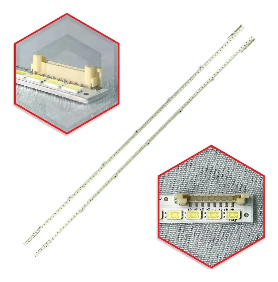 Kit 2 Barras Led Un46d6500 Un46d6900 Un46d6400 V 8 Pinos