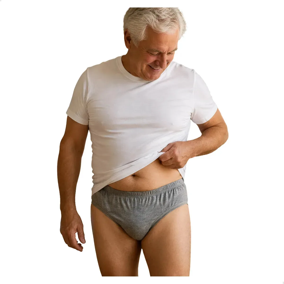 Kit 3 Cuecas Absorvente Impermeável Incontinência Urinária p/ dia a dia tamanho MÉDIO
