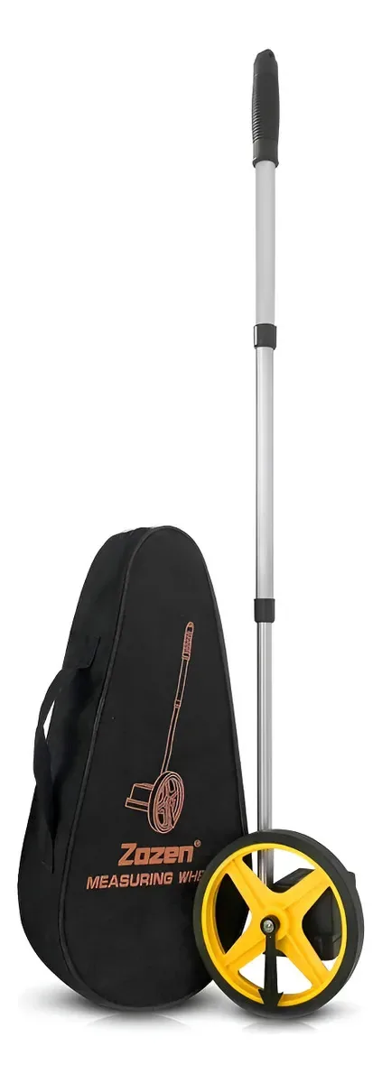 Roda de medição telescópica com bolsa de transporte