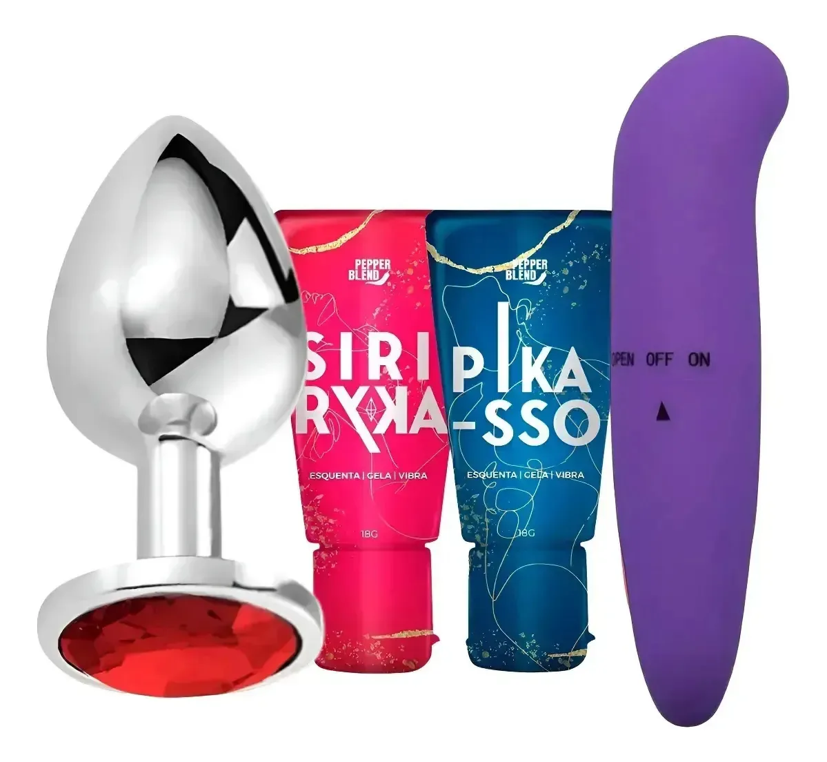 Kit 4 Itens Gel Deslizante Escolho Lubrificantes Sexuais Joia P Siriryka Pikasso Golfh