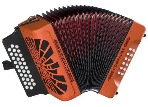 Acordeão Hohner Compadre Gcf, laranja