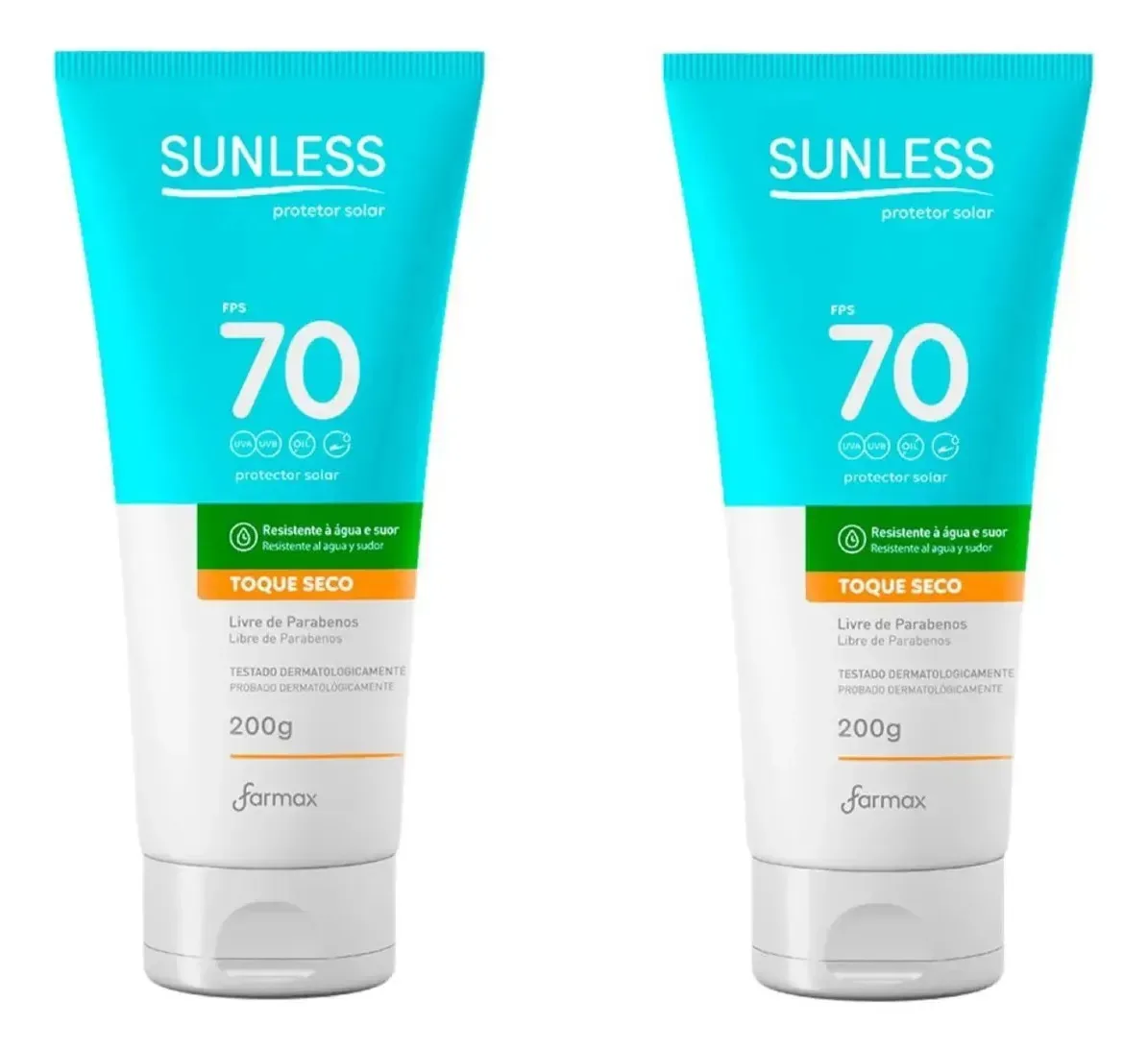 Protetor solar Sunless 70FPS en loção 400mL