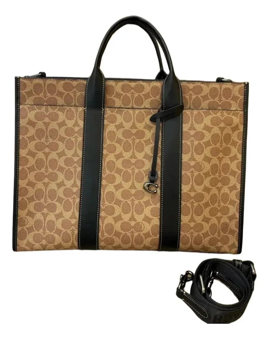 Bolsas Coach Wesley, sacola, sacola, maleta moderna, cáqui