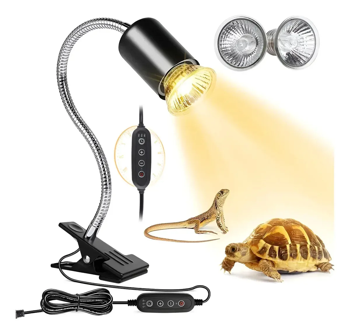 Luz Uvb Uva De Calor Com Suporte Para Répteis E Tartaruga