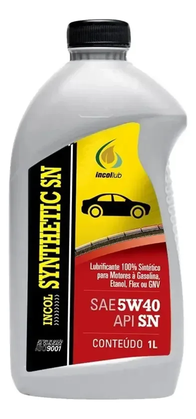 Óleo Para Motor 5w40 Incol Synthetic Sn 1l