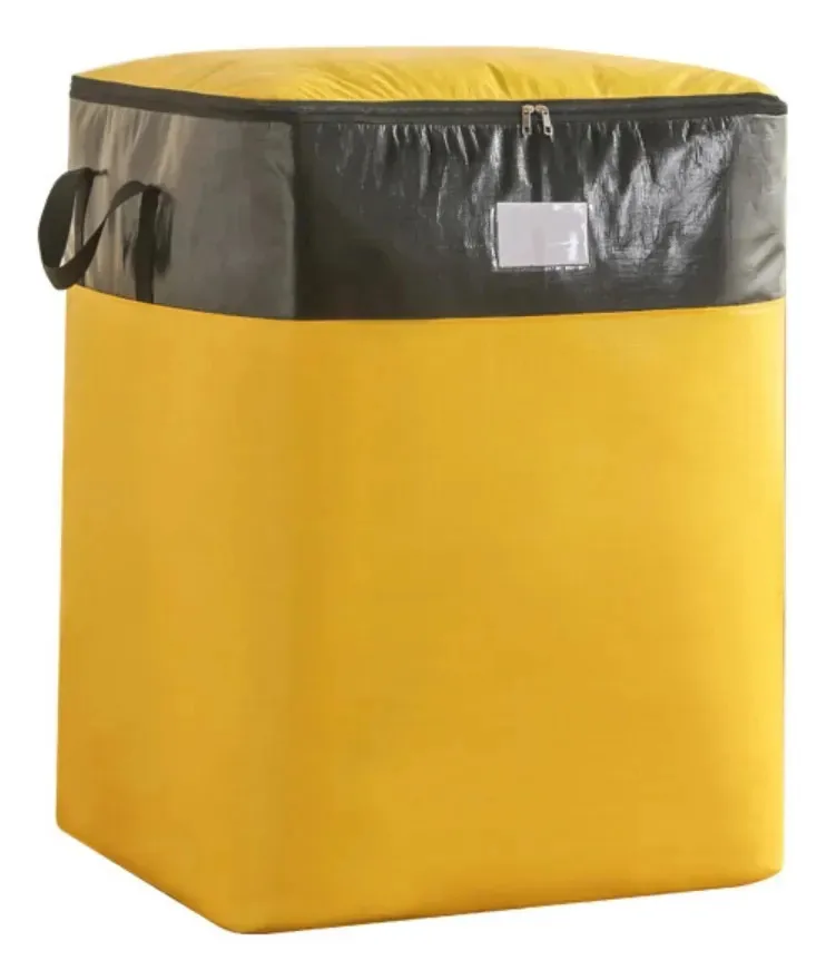 Saco De Embalagem Móvel Para Bagagem Multiuso Cor Amarelo