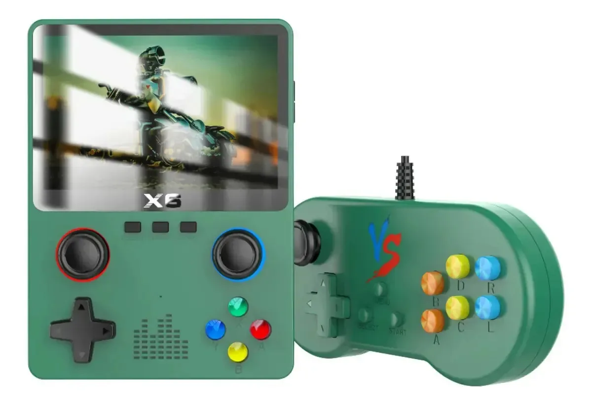 Microconsole Vc X6 de 32 Gb com controles e jogos sem fio