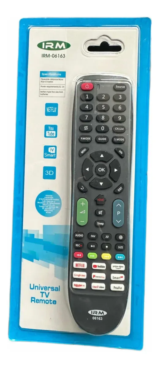 Controle remoto universal Irm Smart TV