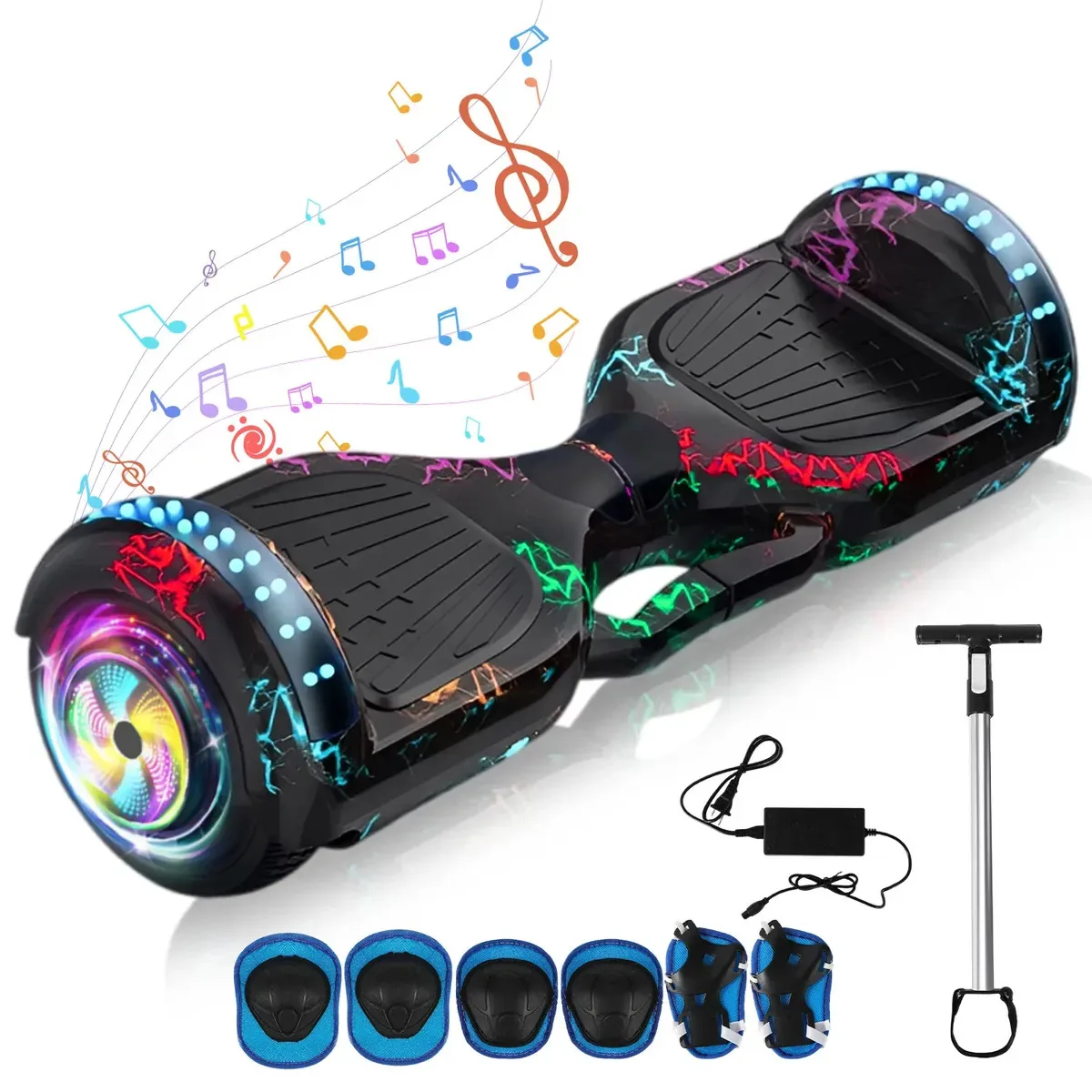 Skate elétrico Hoverboard com luz para crianças - Enomy Gifts