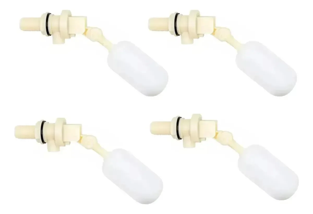 Fgxrkj 4 flutuadores para saída automática de bebedouros Válvula flutuante resistente estável de 1/2 polegada para uso em fazendas de gado em tanques de água