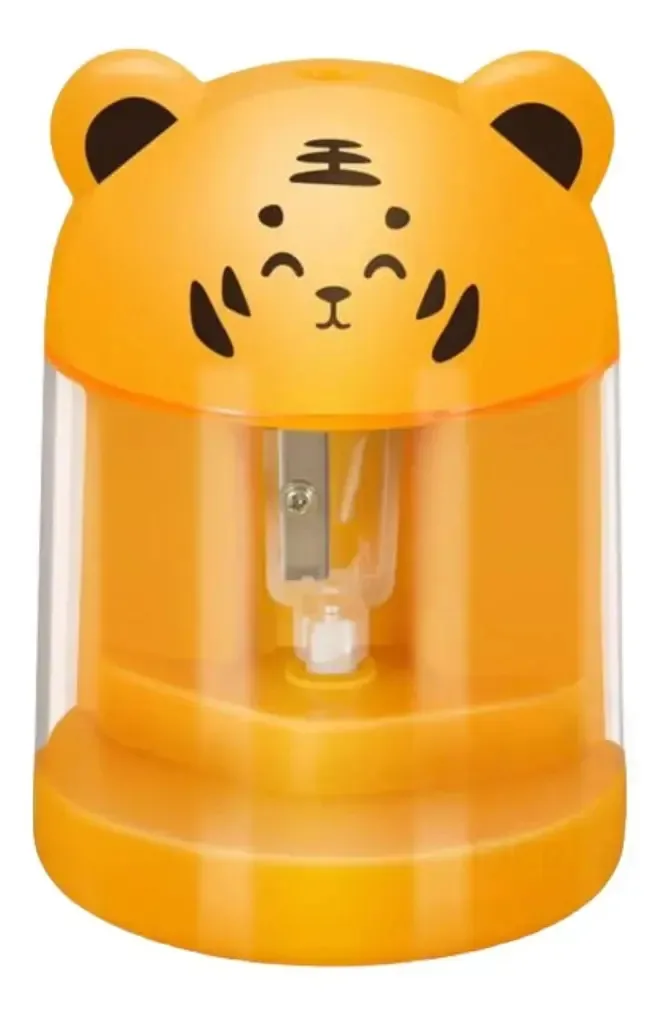 Apontador Lápis Mesa Elétrico Automático Material Escolar Amarelo