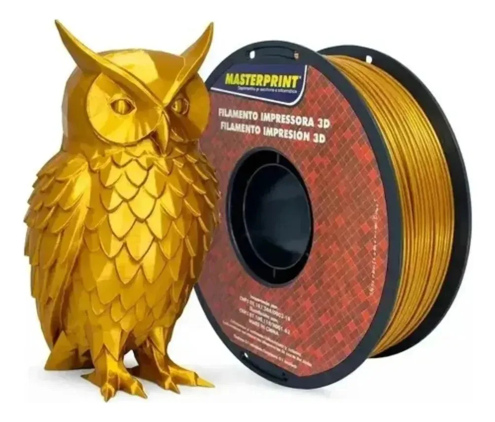 Filamento Impressão 3d 1,75mm 1kg Masterprint Petg Dourado-escuro