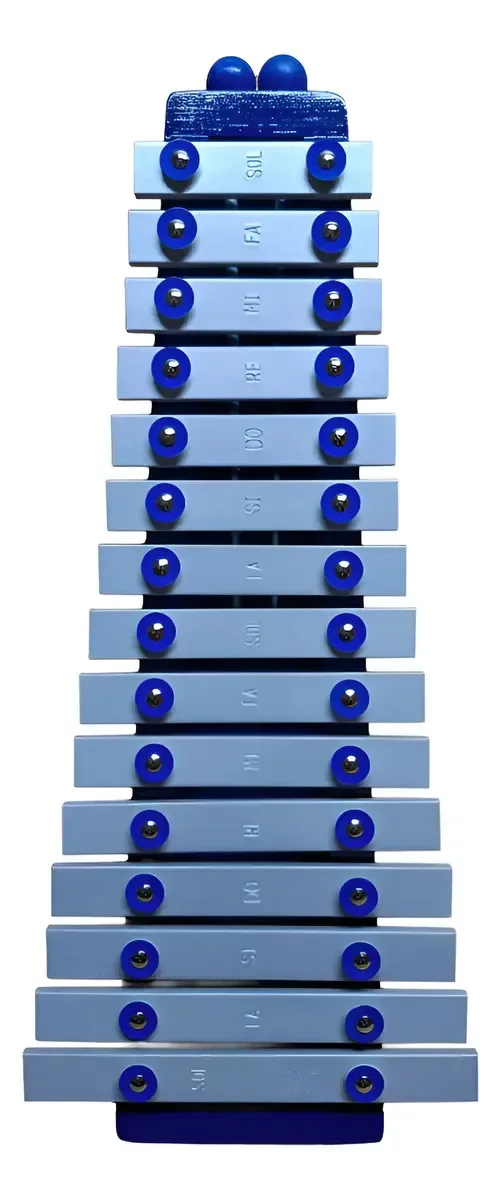 Xilofone Metalofone 2/8 (15 notas) Azul California Blue