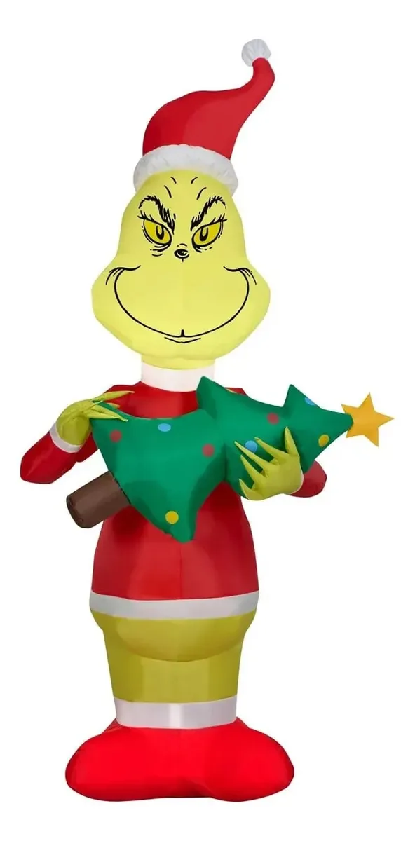 Led inflável Gemmy Grinch de 5,5 pés para interior/interior para natal/interno