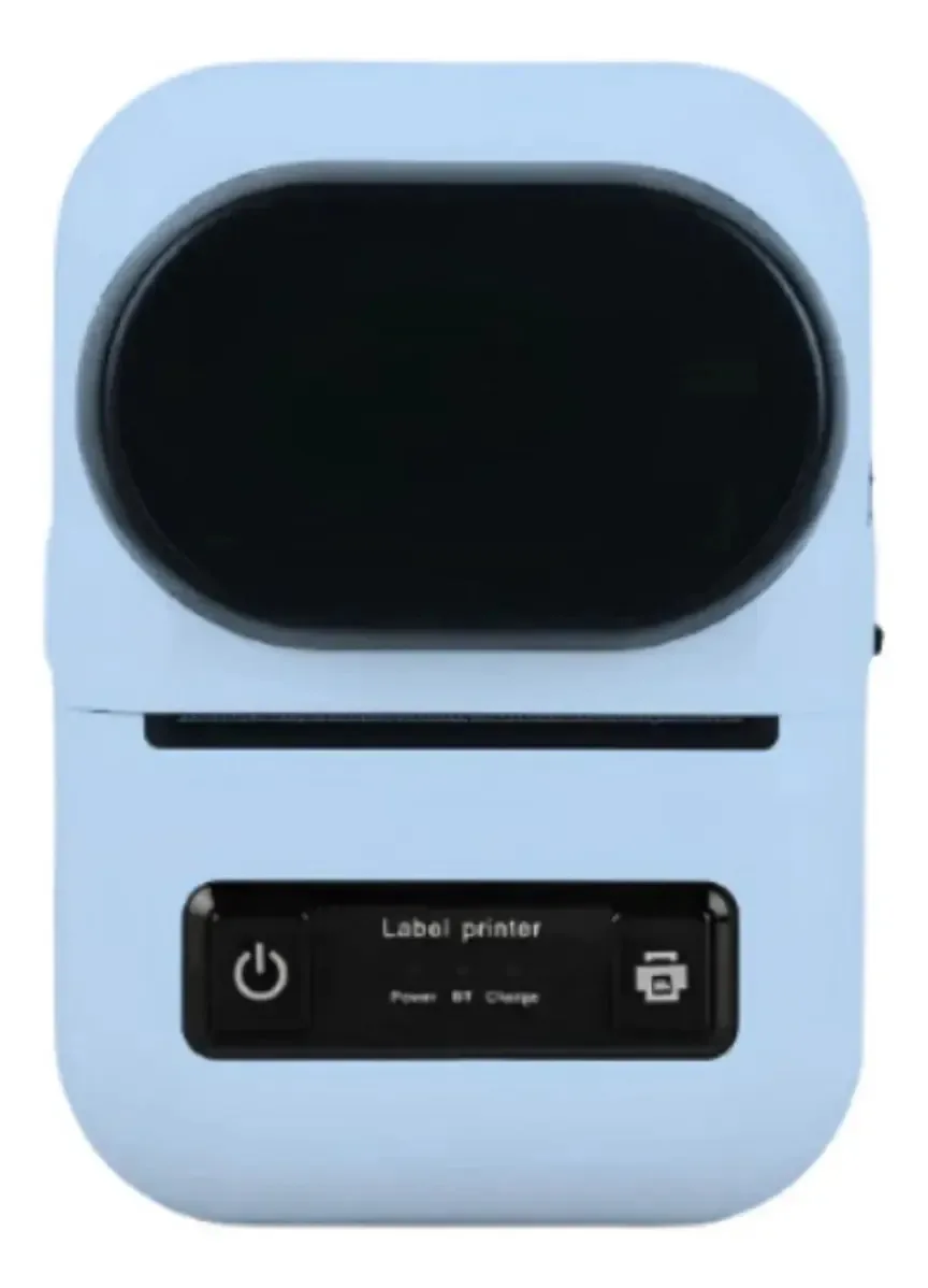 Impressora De Etiqueta 58mm Tt260 Portátil Bluetooth Térmica Cor Azul-aço