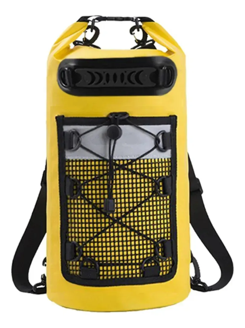 Mochila Seca Impermeável 30l Esportes Aquáticos Praia Amarelo