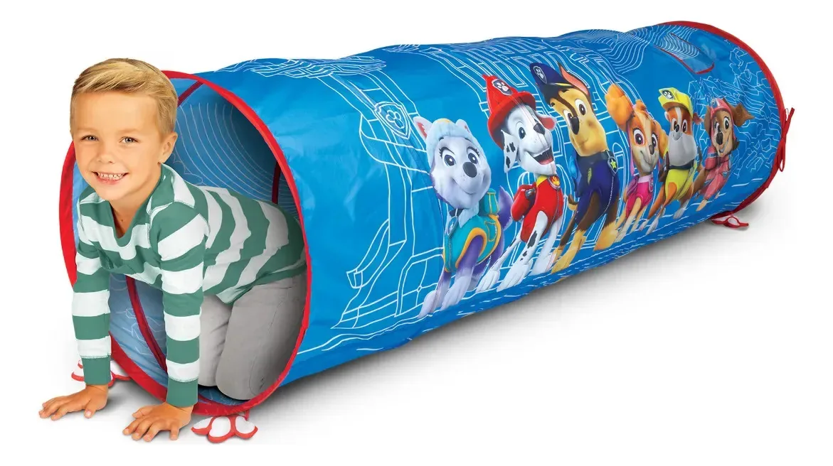 Barraca dobrável Paw Patrol Tunel para crianças