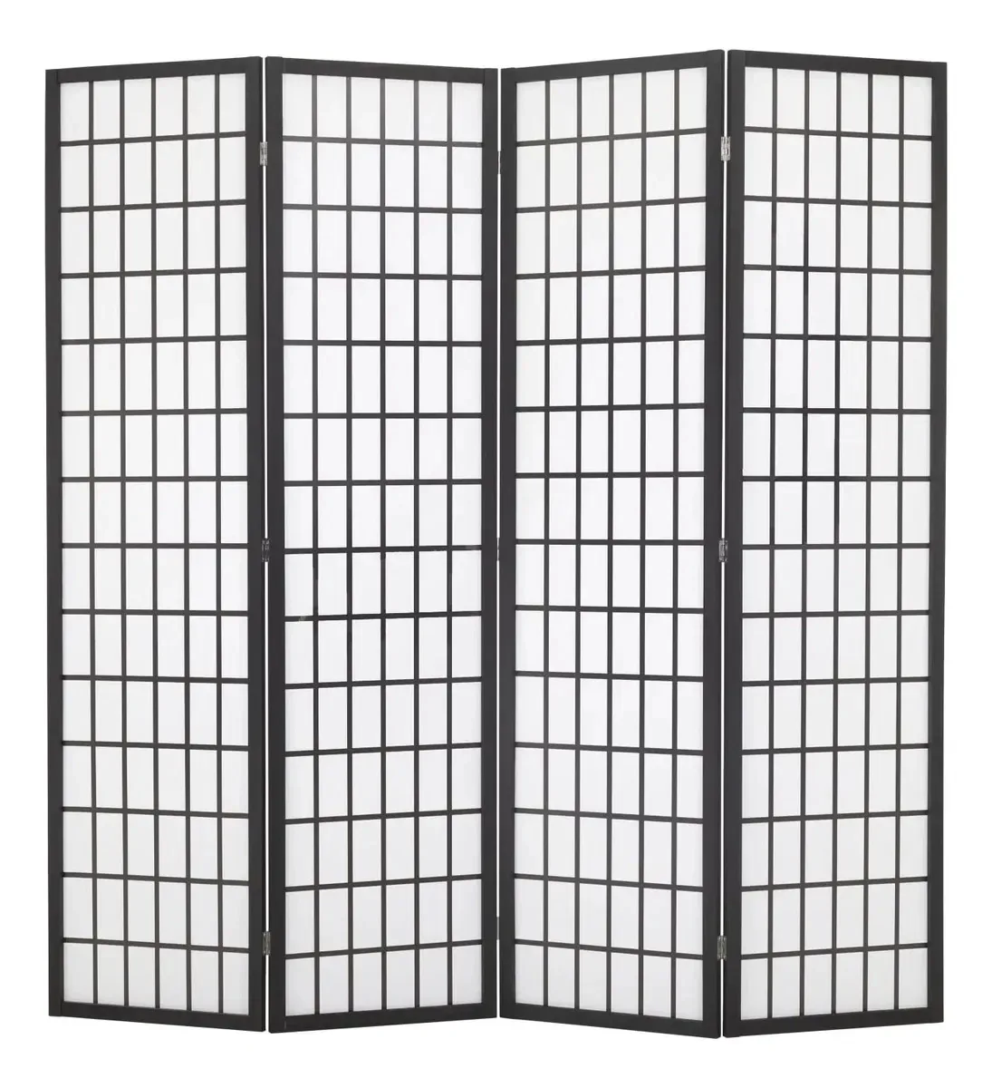 Divisória de quarto oriental Fdw de 4 painéis Shoji De. Madeira branca