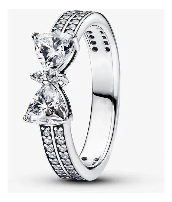 Anel de gravata borboleta clássico para mulheres, anel colorido Pa Jewelry S1 tamanho 8