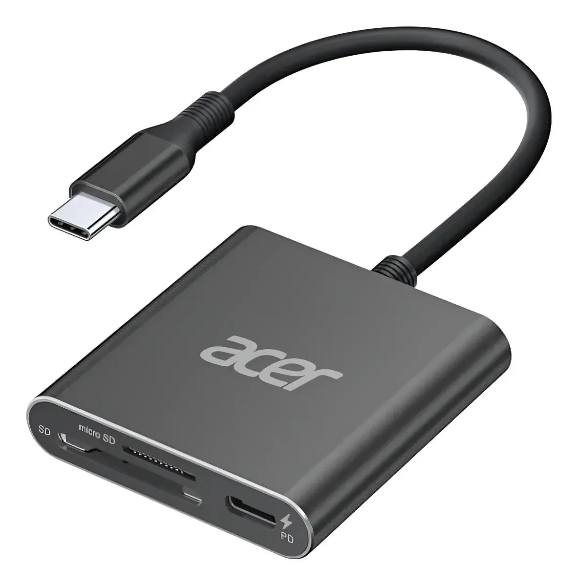 Leitor de cartão SD Acer 4.0, leitor de cartão Micro SD preto