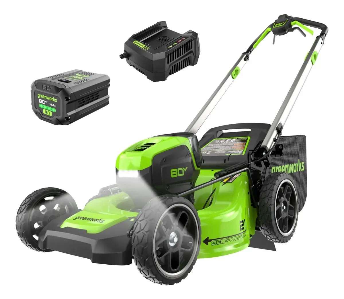 Cortador de grama sem fio autopropulsado Greenworks 80V