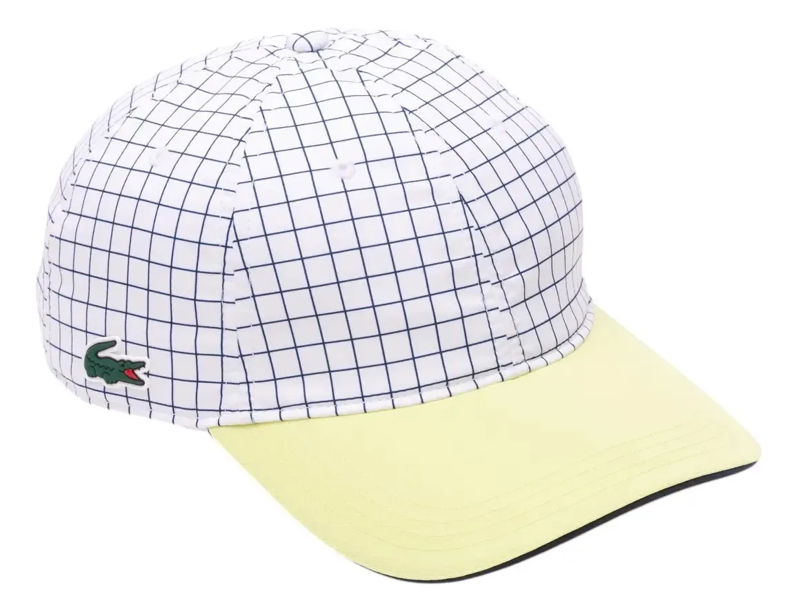 Boné unissex Lacoste, modelo, bonés e chapéus, amarelo único