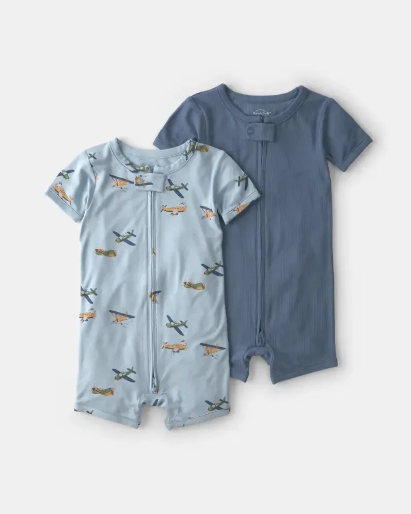 2 macacões vintage para bebês 1v489210 Carters® Blue 6m