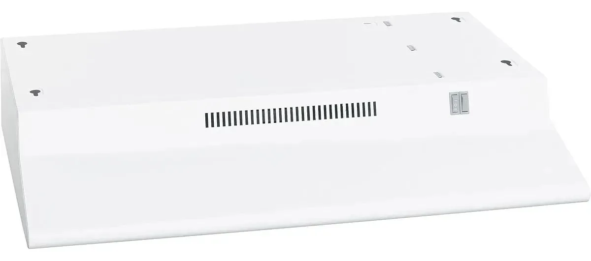 Exaustor de cozinha com iluminação e filtro branco