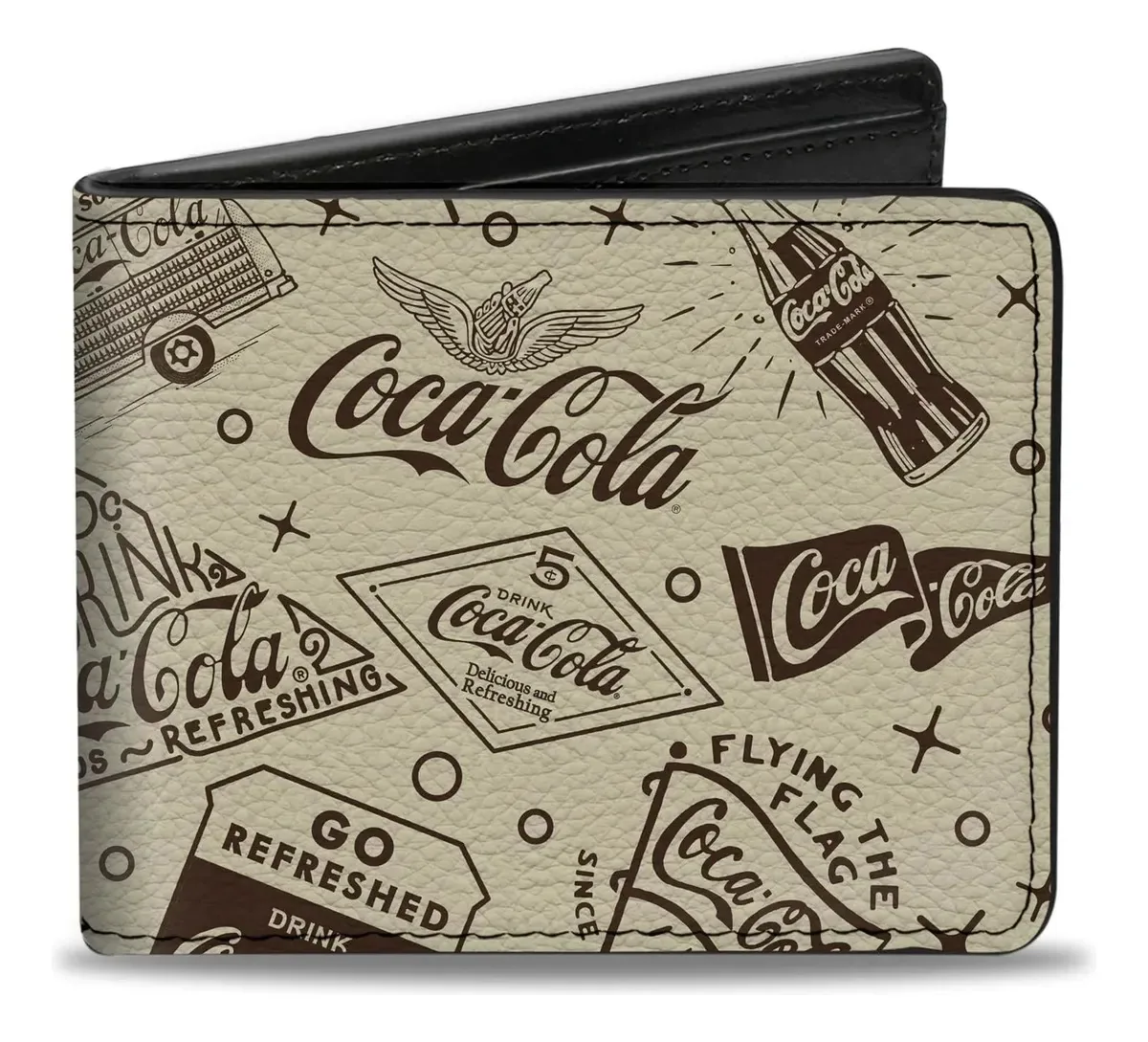 Carteira Coca-Cola Vintage Bege Coca-Cola