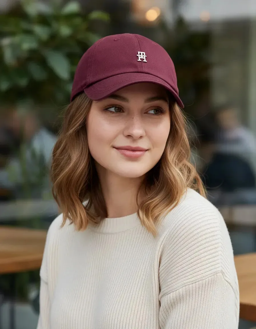 Boné Tommy Hilfiger Feminino Vinho Vinho Único