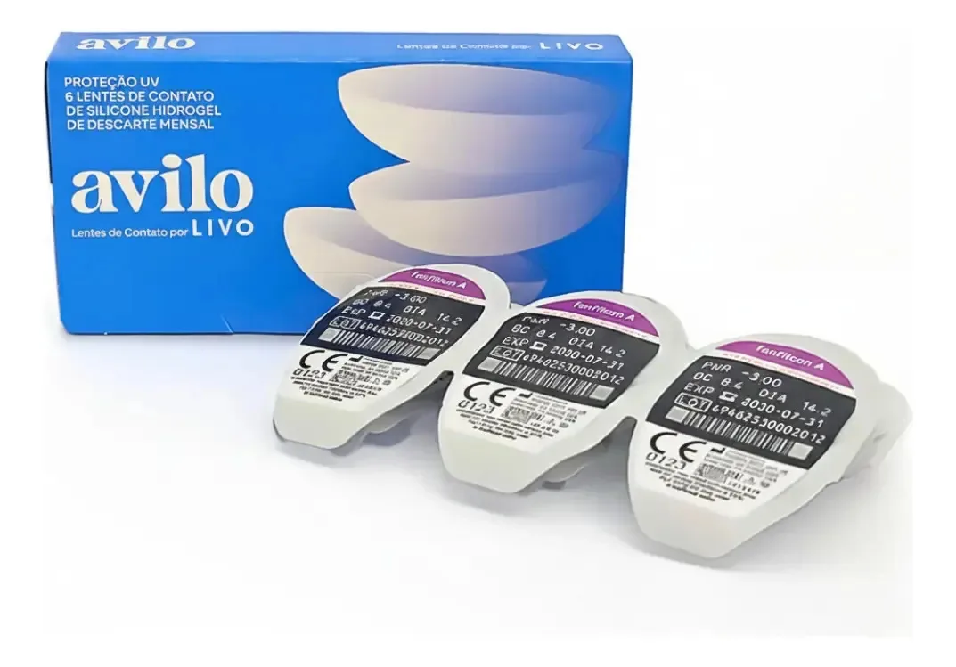 Lentes De Contato Avilo Mensal Miopia -2.00 Miopia