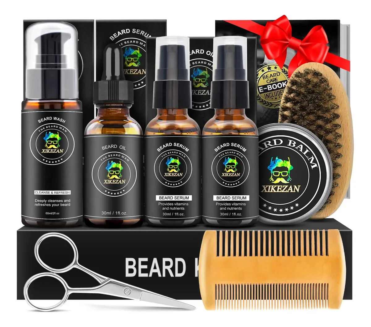 Kit de barba Xikezan Okijo com 9 peças