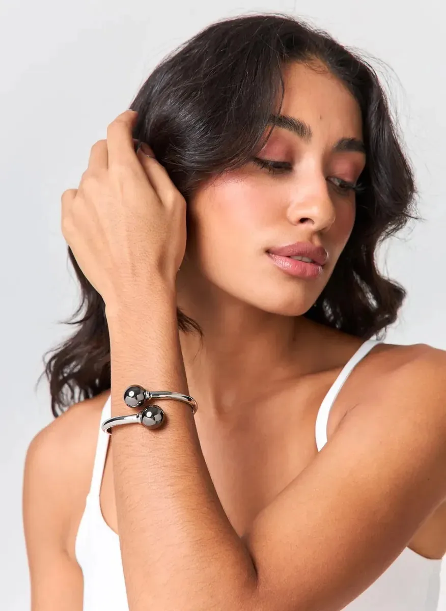 Bracelete Prateado Bold Prata