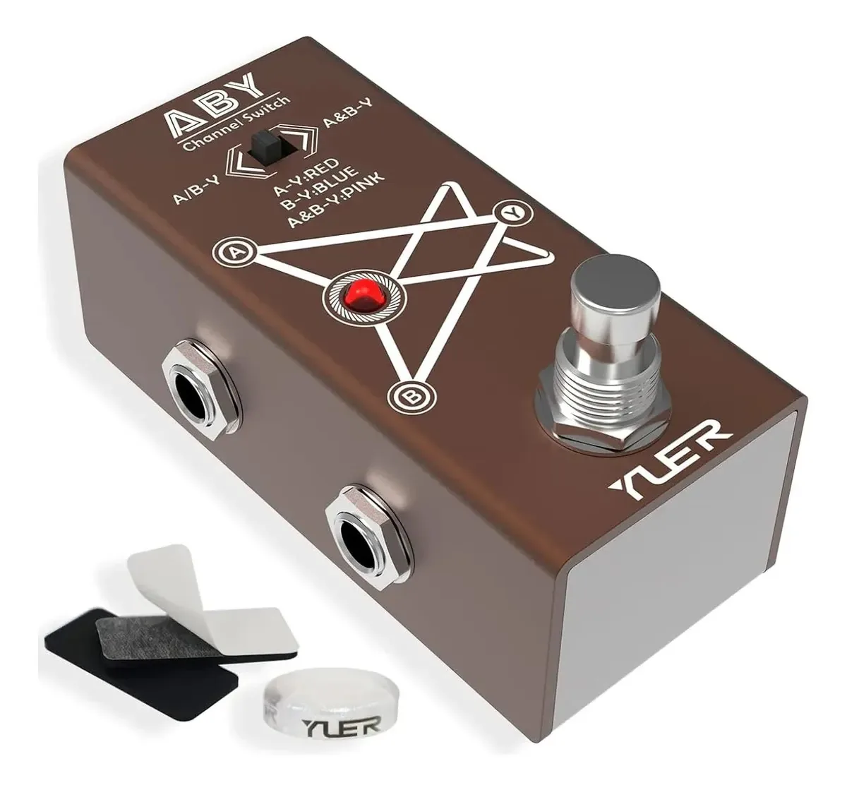 Aby Selector para guitarra e baixo com True Bypass