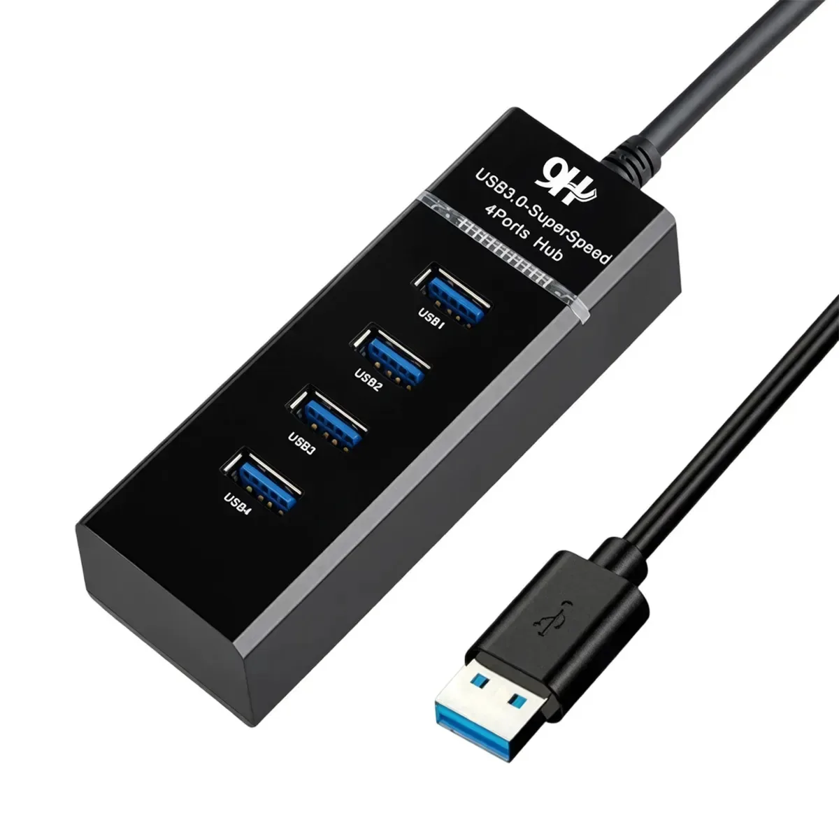 Hub Usb 3.0 Alta Velocidade 8gbps Com Led 4 Portas Entradas