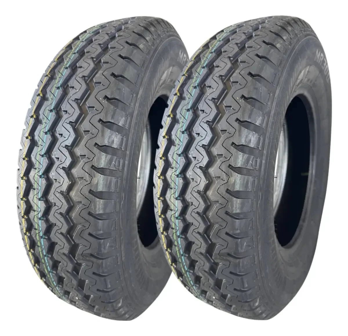 Pacote de 2 rodas 225/75r16c-12c 121/120r Mirage Mr300 R