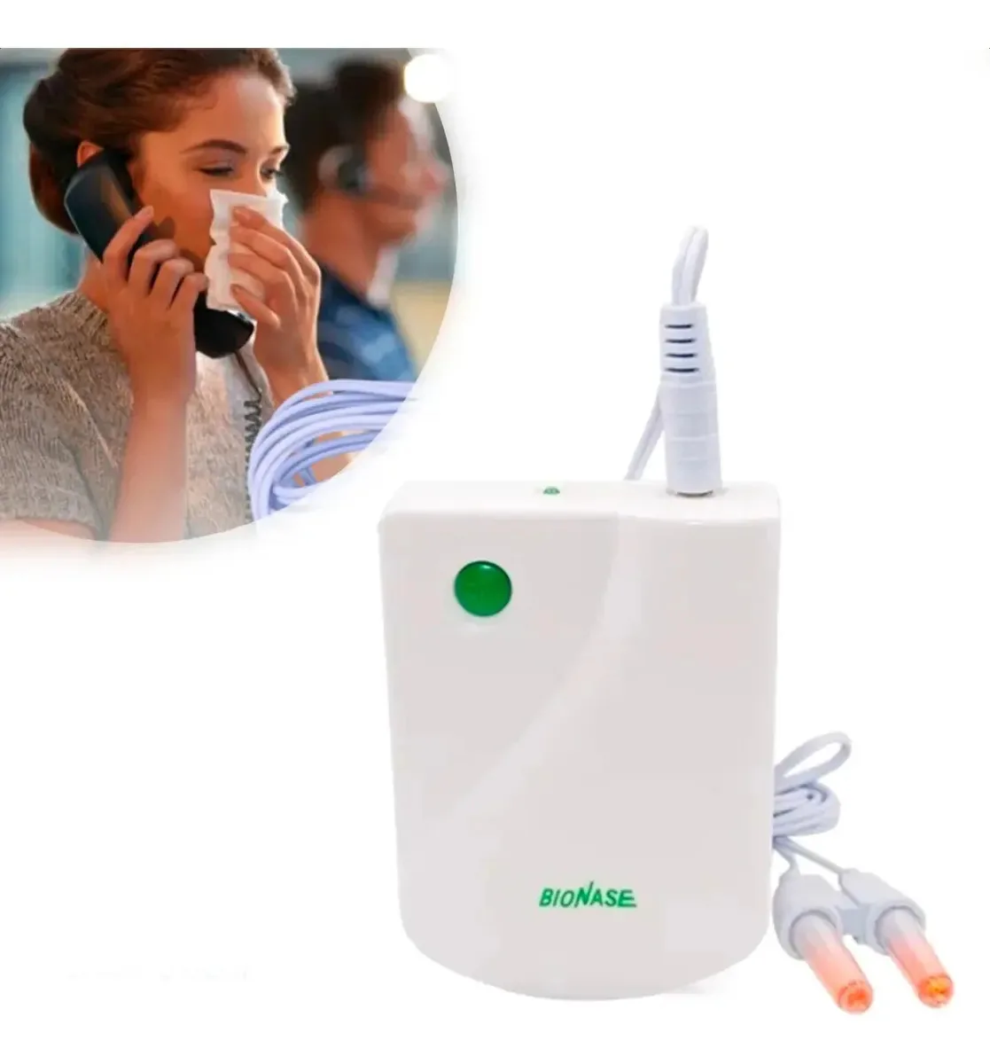 Tratamento a laser de pulso Bionase Single White Congestion Rinite Sinusite