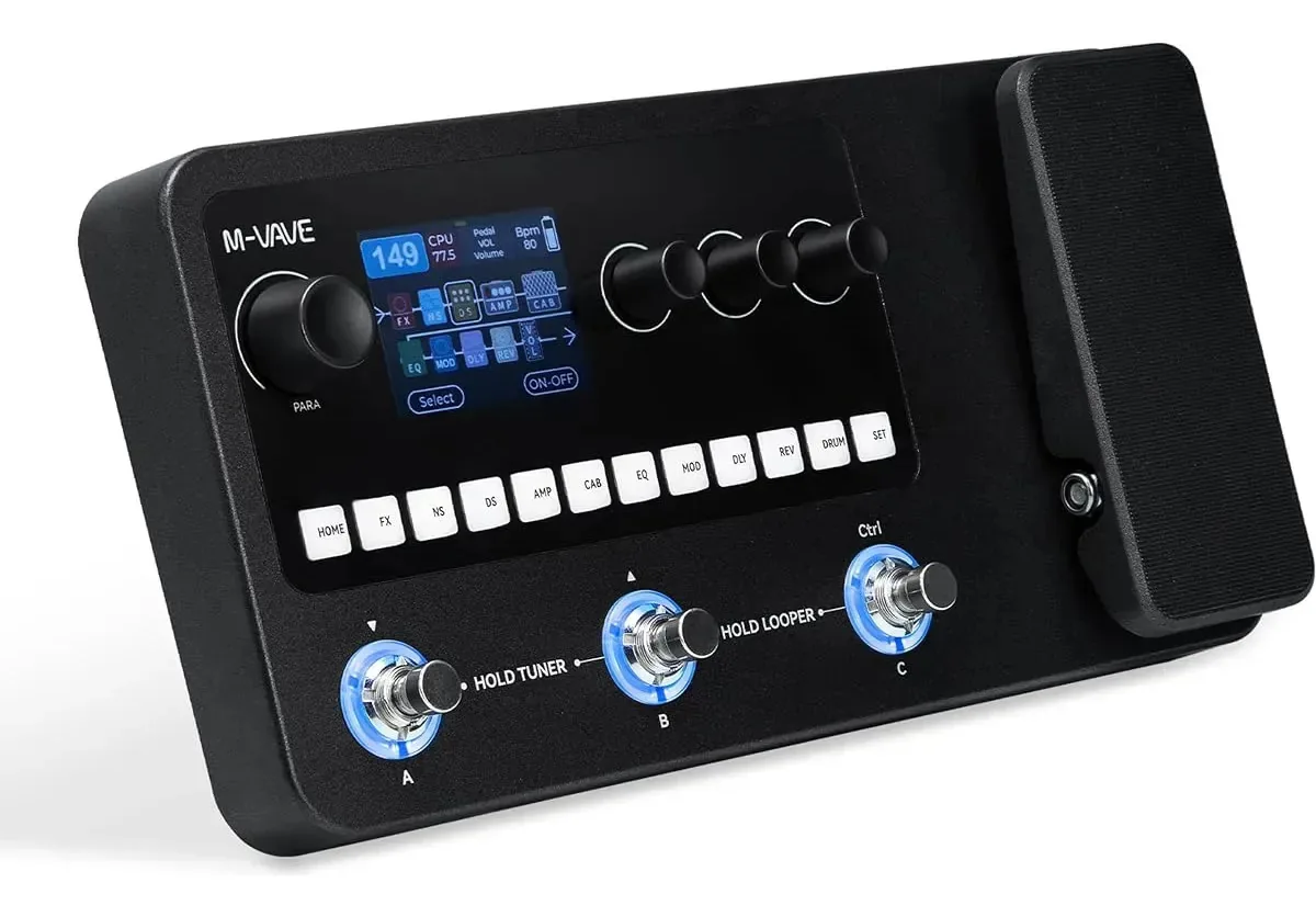 Processador digital de multiefeitos para guitarra elétrica Mk-2