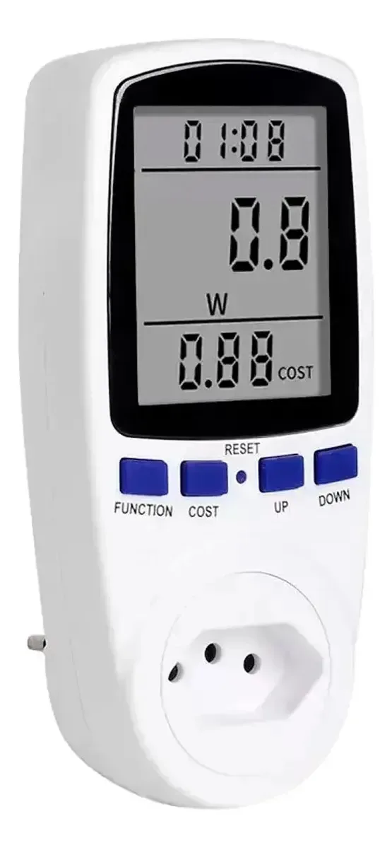 Medidor de Energia Digital Bumbox para Tomada BR Monofásico