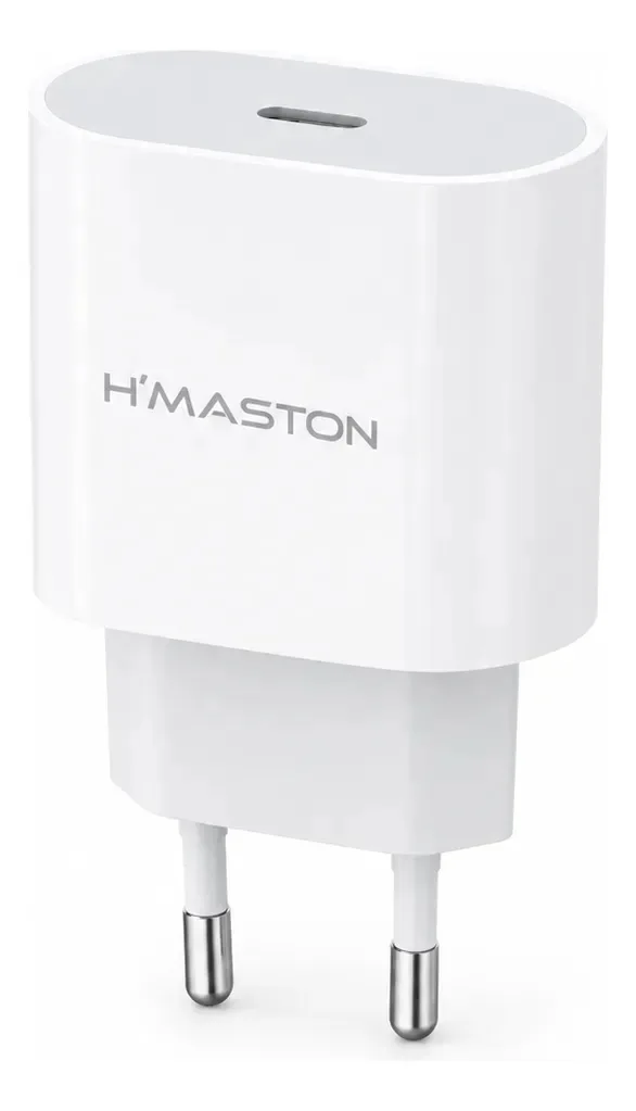 Carregador USB-C 30W de Parede, Carga Rápida até 3A, 1 Porta, Compacto, Branco, para Celular, Tablet e Power Bank, Sem Cabo